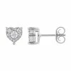 New 😉 Unbranded 10k White Gold 1/5 Carat T.W. Diamond Heart Stud Earrings 🌟 -Valentine's Day Jewelry shop unnamed file 2372