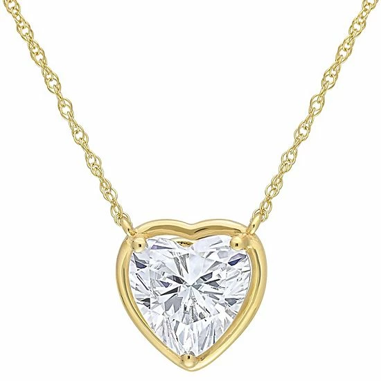 Cheap โญ Stella Grace 10k Gold 2 Carat T.W. Lab-Created Moissanite Heart Pendant Necklace ๐ 3 Cheap โญ Stella Grace 10k Gold 2 Carat T.W. Lab-Created Moissanite Heart Pendant Necklace ๐