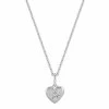 Best deal 🎉 OLIVIA AND HARPER Sterling Silver Cubic Zirconia Starburst Heart Pendant Necklace 🧨