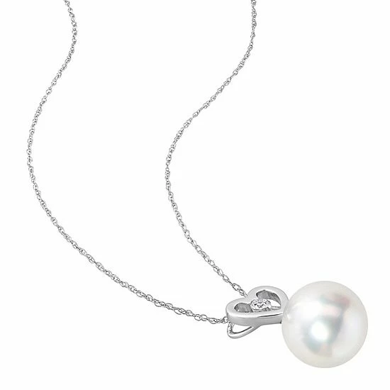 Cheapest ๐ Stella Grace 10k White Gold South Sea Cultured Pearl & Diamond Accent Heart Pendant Necklace ๐ฏ 4 Cheapest ๐ Stella Grace 10k White Gold South Sea Cultured Pearl & Diamond Accent Heart Pendant Necklace ๐ฏ - Image 2
