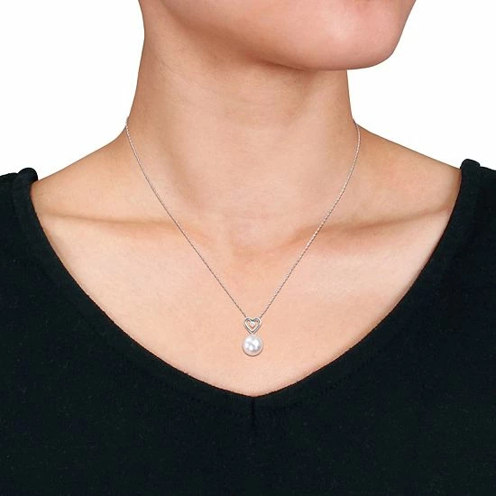 Cheapest ๐ Stella Grace 10k White Gold South Sea Cultured Pearl & Diamond Accent Heart Pendant Necklace ๐ฏ 5 Cheapest ๐ Stella Grace 10k White Gold South Sea Cultured Pearl & Diamond Accent Heart Pendant Necklace ๐ฏ - Image 3
