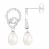 Discount 😀 Unbranded Sterling Silver Freshwater Cultured Pearl Heart Drop Earrings 👏 -Valentine's Day Jewelry shop unnamed file 2422