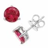 Deals 🔔 RADIANT GEM Lab-Created Ruby Birthstone Stud Earrings 🎁
