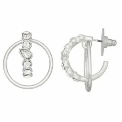 Brand new π― Nine West Front Back Hoop Post Earrings π