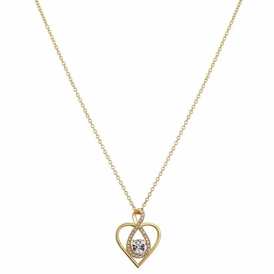 New ๐ Brilliance Crystal Accent Infinity Heart Pendant Necklace ๐ 3 New ๐ Brilliance Crystal Accent Infinity Heart Pendant Necklace ๐