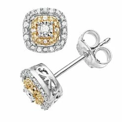 Cheapest 😍 Diamond Brilliance Sterling Silver 1/10 Carat T.W. Diamond Cushion Stud Earrings 🧨 -Valentine's Day Jewelry shop unnamed file 2537