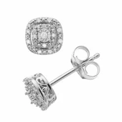 Cheapest 😍 Diamond Brilliance Sterling Silver 1/10 Carat T.W. Diamond Cushion Stud Earrings 🧨 -Valentine's Day Jewelry shop unnamed file 2538