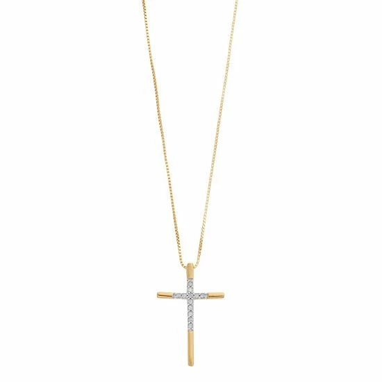 Top 10 😀 Delicate Diamonds Sterling Silver 1/10 Carat T.W. Diamond Cross Pendant Necklace 🥰 7 Top 10 😀 Delicate Diamonds Sterling Silver 1/10 Carat T.W. Diamond Cross Pendant Necklace 🥰 - Image 5