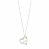 Top 10 👏 Two Tone 10k Rose Gold Over Silver Diamond Accent Heart Pendant ⭐ -Valentine's Day Jewelry shop unnamed file 2562