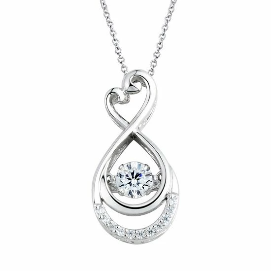 Cheap ๐ฏ Floating DiamonLuxe 5/8 Carat T.W. Simulated Diamond Sterling Silver Heart Infinity Pendant Necklace ๐ 3 Cheap ๐ฏ Floating DiamonLuxe 5/8 Carat T.W. Simulated Diamond Sterling Silver Heart Infinity Pendant Necklace ๐