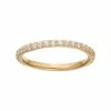 Budget 🌟 Sophie Miller 14k Gold Plated Cubic Zirconia Eternity Ring 🔔