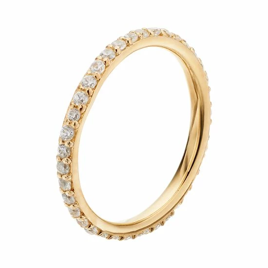 Budget ๐ Sophie Miller 14k Gold Plated Cubic Zirconia Eternity Ring ๐ 4 Budget ๐ Sophie Miller 14k Gold Plated Cubic Zirconia Eternity Ring ๐ - Image 2