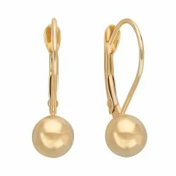Outlet 🔔 Everlasting Gold 10k Gold Ball Drop Earrings ⭐