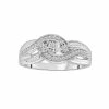 New 🎉 Unbranded Sterling Silver 1/4 Carat T.W. Diamond 3-Stone Ring 🤩 -Valentine's Day Jewelry shop unnamed file 365