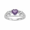 Brand new π Unbranded Sterling Silver Amethyst & Lab-Created White Sapphire Triple Heart Ring π 2 Brand new π Unbranded Sterling Silver Amethyst & Lab-Created White Sapphire Triple Heart Ring π -Valentine's Day Jewelry shop unnamed file 383