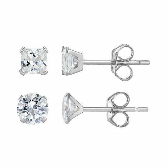 Cheapest 𧨠Taylor Grace 10k Gold 4 Mm Square & 5 Mm Round Cubic Zirconia Earring Set π 3 Cheapest 𧨠Taylor Grace 10k Gold 4 Mm Square & 5 Mm Round Cubic Zirconia Earring Set π