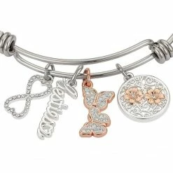 Cheap 👏 Love This Life® "Besties" Butterfly & Infinity Crystal Charm Bangle Bracelet ✨ -Valentine's Day Jewelry shop unnamed file 414