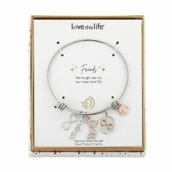 Cheap 👏 Love This Life® "Besties" Butterfly & Infinity Crystal Charm Bangle Bracelet ✨ -Valentine's Day Jewelry shop unnamed file 415