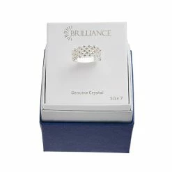 Discount 👍 Brilliance Silver Tone Crystal Openwork Ring 😀 -Valentine's Day Jewelry shop unnamed file 432