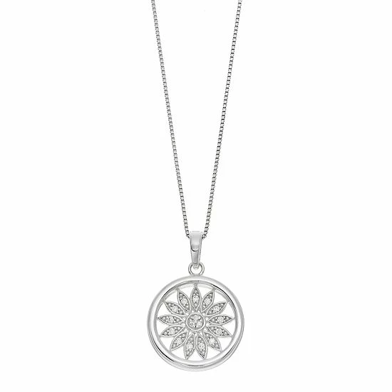 Wholesale ⭐ Timeless Sterling Silver Cubic Zirconia Sun Pendant Necklace ⭐ 3 Wholesale ⭐ Timeless Sterling Silver Cubic Zirconia Sun Pendant Necklace ⭐