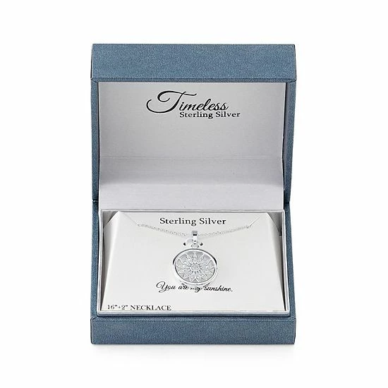 Wholesale ⭐ Timeless Sterling Silver Cubic Zirconia Sun Pendant Necklace ⭐ 4 Wholesale ⭐ Timeless Sterling Silver Cubic Zirconia Sun Pendant Necklace ⭐ - Image 2