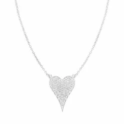 Cheap π Sunkissed Sterling Cubic Zirconia Pave Heart Necklace Silver Tone 𧨠9 Cheap π Sunkissed Sterling Cubic Zirconia Pave Heart Necklace Silver Tone 𧨠-Valentine's Day Jewelry shop unnamed file 480