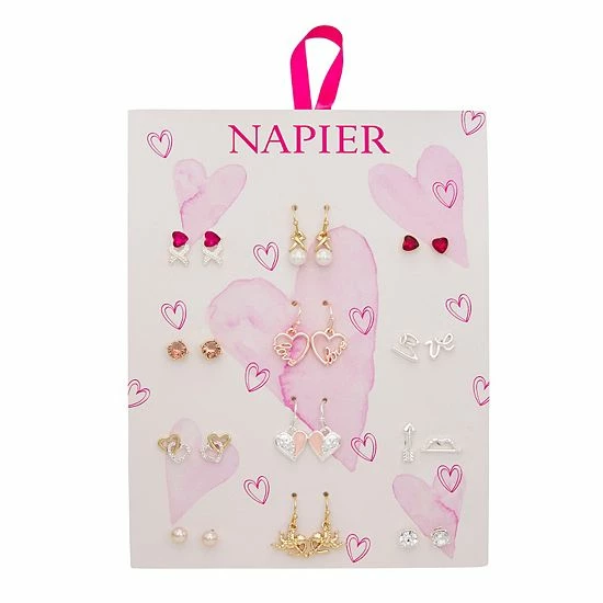 Outlet ๐ Napier Crystal & Simulated Pearl Valentine's Day Earrings 12-Pack Set ๐ฅ 5 Outlet ๐ Napier Crystal & Simulated Pearl Valentine's Day Earrings 12-Pack Set ๐ฅ - Image 3