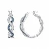 Coupon ✨ Chrystina Silver Plated Clear & Montana Crystal Twist Hoop Earrings ✨ -Valentine's Day Jewelry shop unnamed file 49