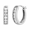 Best deal ⌛ DiamonLuxe Sterling Silver 3/5-ct. T.W. Simulated Diamond Hoop Earrings ✨ -Valentine's Day Jewelry shop unnamed file 498