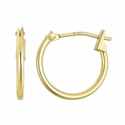 Best Sale ✔️ Taylor Grace 10k Gold 14 Mm Polished Tube Hoop Earrings ❤️ -Valentine's Day Jewelry shop unnamed file 505