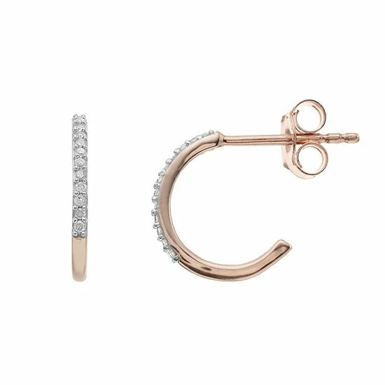 Cheap 😉 Diamond Brilliance Sterling Silver 1/10 Carat T.W. Diamond C-Hoop Earrings 😉 3 Cheap 😉 Diamond Brilliance Sterling Silver 1/10 Carat T.W. Diamond C-Hoop Earrings 😉