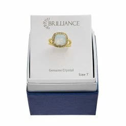 Best Sale ๐ Brilliance Gold Tone Simulated White Opal Crystal Halo Ring ๐งจ 7 Best Sale ๐ Brilliance Gold Tone Simulated White Opal Crystal Halo Ring ๐งจ -Valentine's Day Jewelry shop unnamed file 532