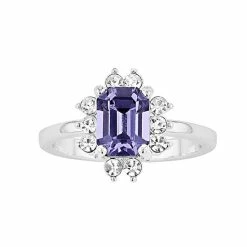 Top 10 🤩 Brilliance Purple Crystal Halo Ring 🎉