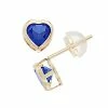 Coupon 🥰 Unbranded Pure Gem Collection 10k Gold Lab-Created Sapphire Heart Stud Earrings 🌟 -Valentine's Day Jewelry shop unnamed file 563