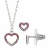 Outlet 🛒 FAO Schwarz Open Heart Pendant Necklace & Earring Set 🔥 -Valentine's Day Jewelry shop unnamed file 567