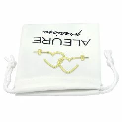 Outlet 🤩 Aleure Precioso Sterling Silver Heart Shaped Hoop Earrings 🌟 -Valentine's Day Jewelry shop unnamed file 572