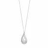 Outlet ⌛ Unbranded 1/4 Carat T.W. Diamond Teardrop Pendant Necklace Rose Tone 🛒