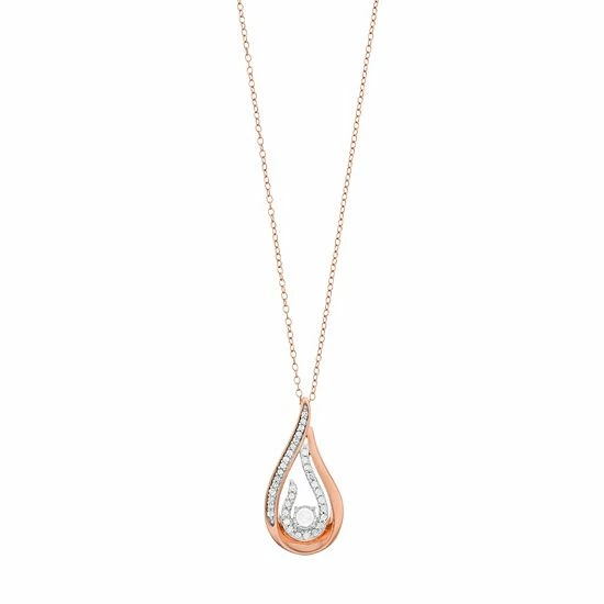 Outlet β Unbranded 1/4 Carat T.W. Diamond Teardrop Pendant Necklace Rose Tone π 6 Outlet β Unbranded 1/4 Carat T.W. Diamond Teardrop Pendant Necklace Rose Tone π - Image 4