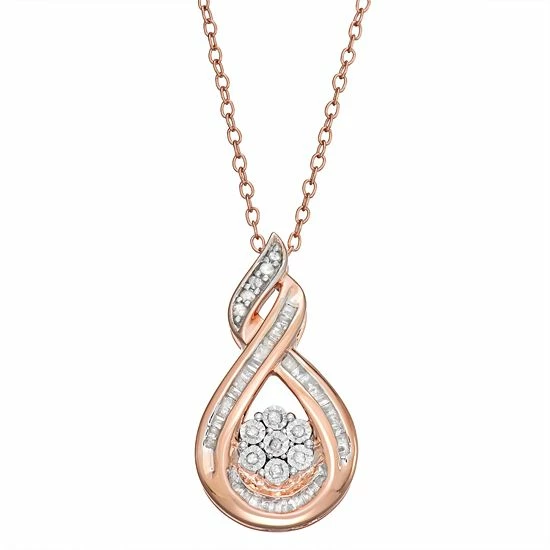 Discount ❤️ Unbranded Sterling Silver 1/4 Carat T.W. Diamond Teardrop Pendant ⌛ 4 Discount ❤️ Unbranded Sterling Silver 1/4 Carat T.W. Diamond Teardrop Pendant ⌛ - Image 2