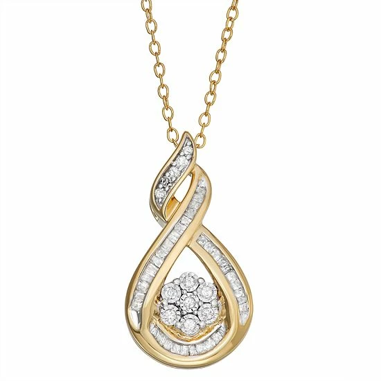 Discount ❤️ Unbranded Sterling Silver 1/4 Carat T.W. Diamond Teardrop Pendant ⌛ 5 Discount ❤️ Unbranded Sterling Silver 1/4 Carat T.W. Diamond Teardrop Pendant ⌛ - Image 3