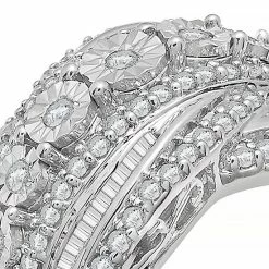 Brand new π Unbranded Sterling Silver 1 Carat T.W. Diamond Ring π 8 Brand new π Unbranded Sterling Silver 1 Carat T.W. Diamond Ring π -Valentine's Day Jewelry shop unnamed file 60