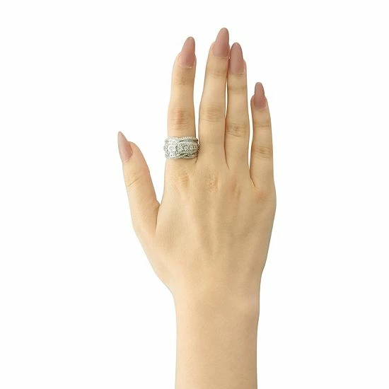 Brand new π Unbranded Sterling Silver 1 Carat T.W. Diamond Ring π 6 Brand new π Unbranded Sterling Silver 1 Carat T.W. Diamond Ring π - Image 4