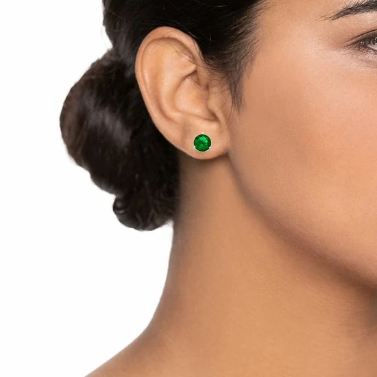 Coupon 🔔 RADIANT GEM Simulated Emerald Birthstone Stud Earrings 🎁 4 Coupon 🔔 RADIANT GEM Simulated Emerald Birthstone Stud Earrings 🎁 - Image 2
