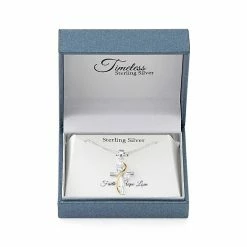 Promo ✨ Timeless Sterling Silver Cubic Zirconia Cross Faith Pendant ✔️ -Valentine's Day Jewelry shop unnamed file 618