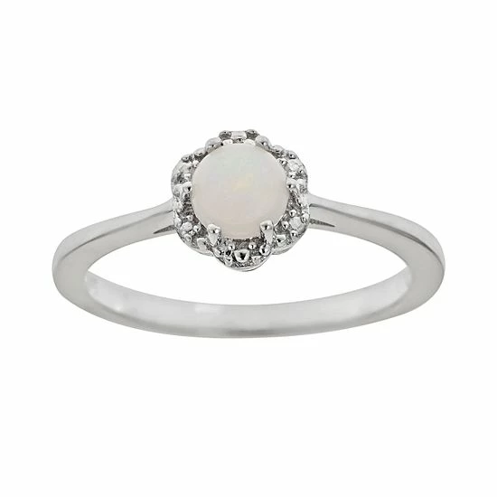 Cheap ๐ Celebration Gems Sterling Silver Opal Studded Flower Ring ๐ 3 Cheap ๐ Celebration Gems Sterling Silver Opal Studded Flower Ring ๐