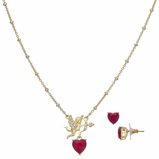 Buy π Napier Gold Tone Be My Valentine Long Pendant Necklace β 3 Buy π Napier Gold Tone Be My Valentine Long Pendant Necklace β