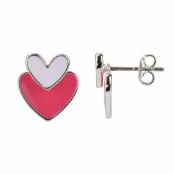 Hot Sale ๐ FAO Schwarz Enamel Heart Front-Back Earrings ๐คฉ