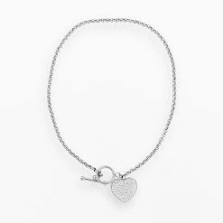 Best reviews of โ๏ธ LYNX Stainless Steel Crystal Heart Charm Necklace ๐งจ