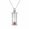 Brand new 🔔 IBB Sterling Silver Gemstone Hourglass Pendant Ruby 🎁 -Valentine's Day Jewelry shop unnamed file 656