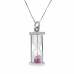 Brand new 🔔 IBB Sterling Silver Gemstone Hourglass Pendant Ruby 🎁 -Valentine's Day Jewelry shop unnamed file 658